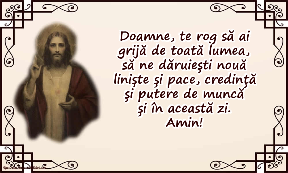Religioase Doamne, te rog să ai grijă de toată lumea!