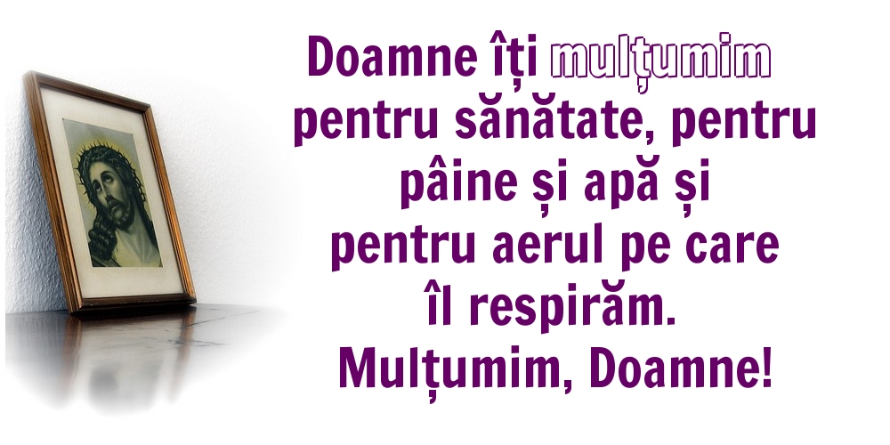Religioase Mulțumim, Doamne!