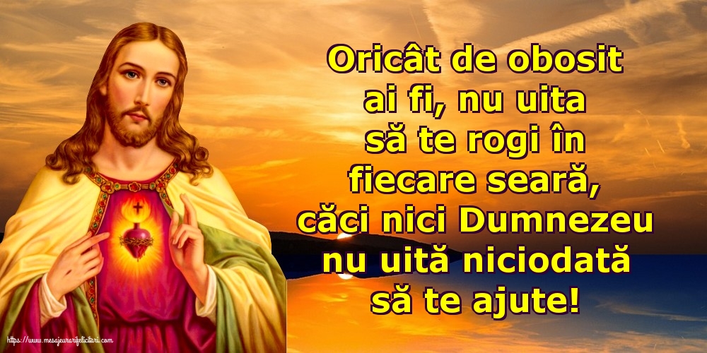 Religioase Nu uita să te rogi în fiecare seară