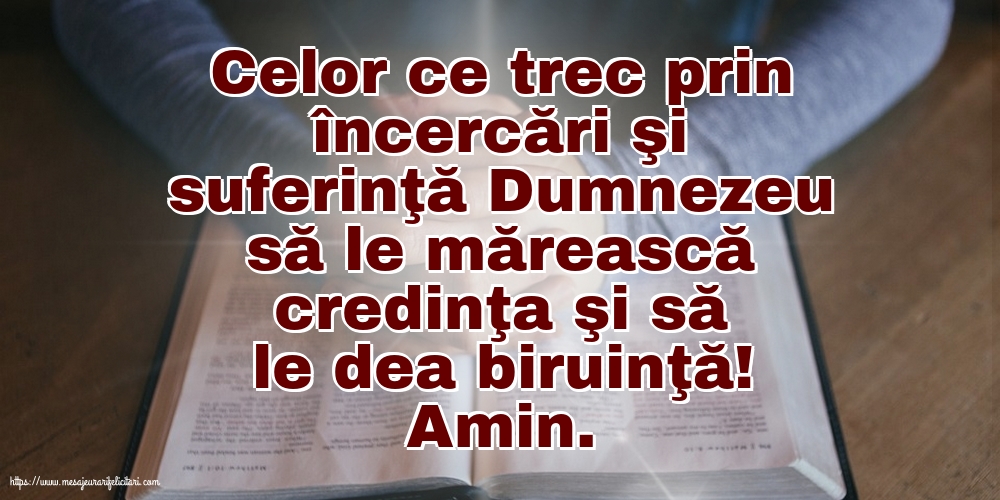 Religioase Celor ce trec prin încercări şi suferinţă...