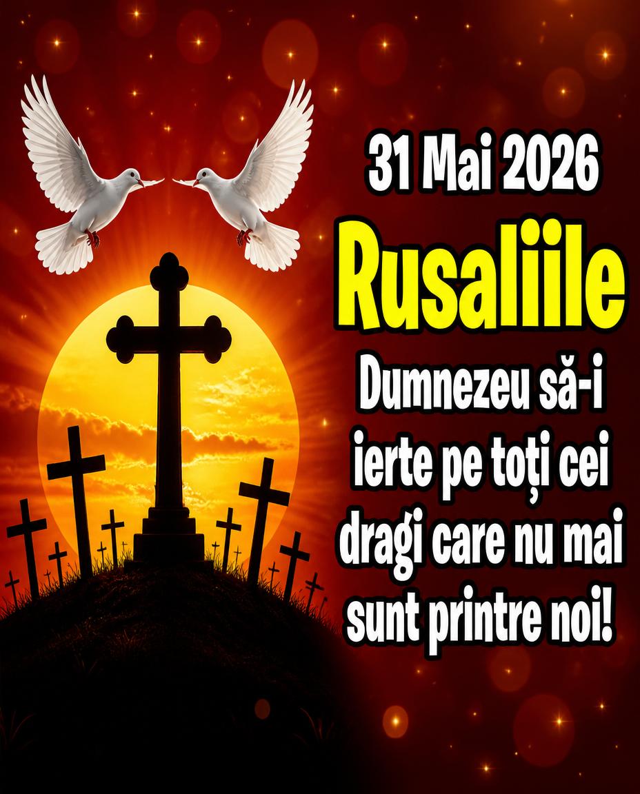 31 Mai 2026 Rusaliile