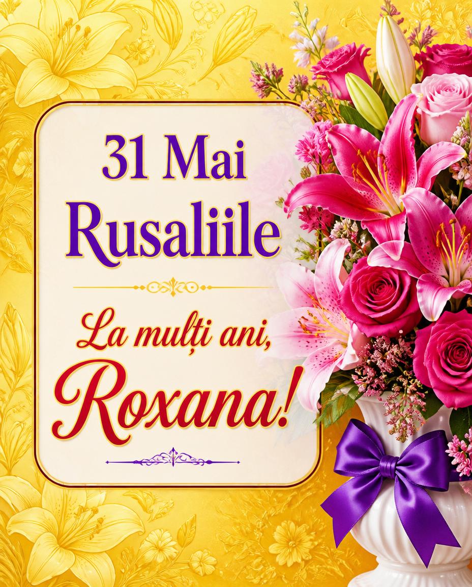31 Mai 2026 Rusaliile