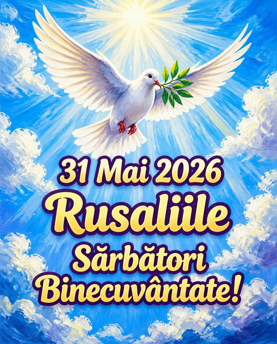 31 Mai 2026 Rusaliile
