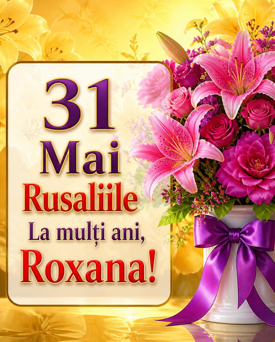 31 Mai 2026 Rusaliile