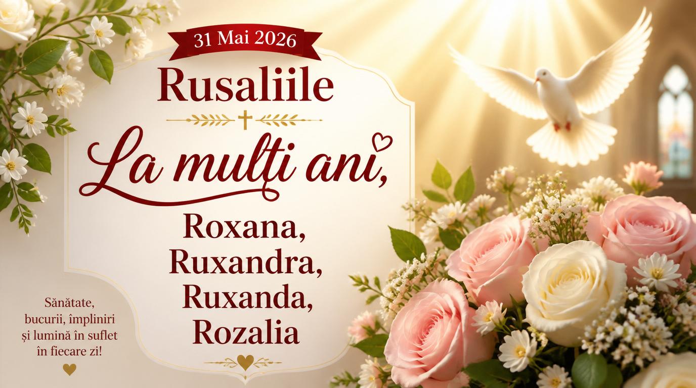 31 Mai 2026 Rusaliile