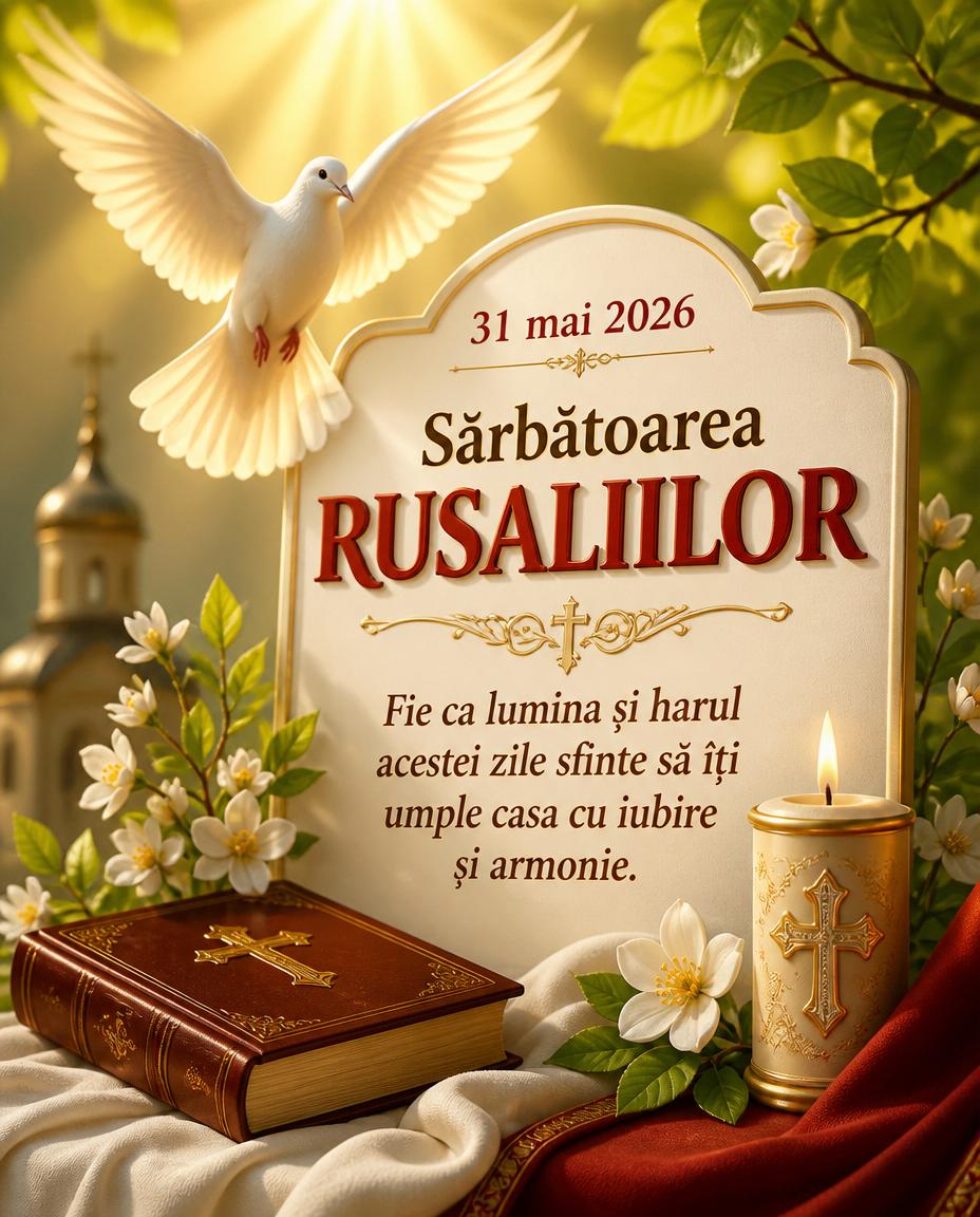31 Mai 2026 Rusaliile