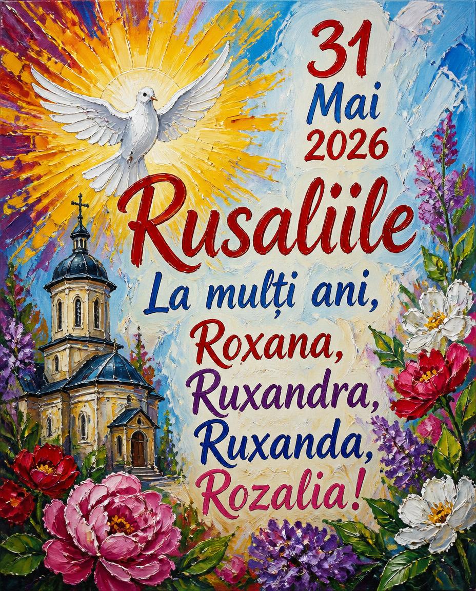 31 Mai 2026 Rusaliile