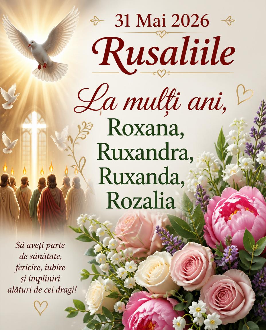 31 Mai 2026 Rusaliile