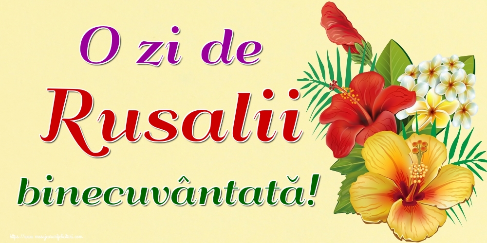 O zi de Rusalii binecuvântată!