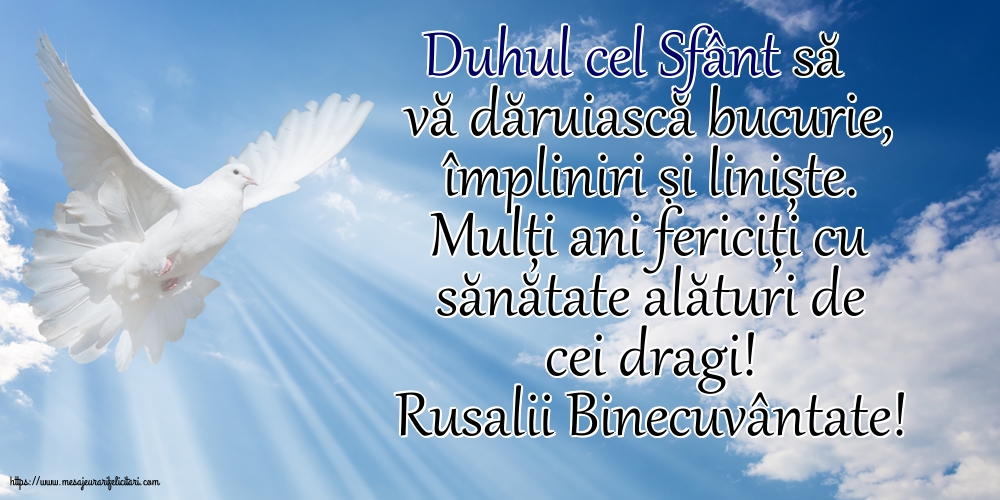 Rusalii Rusalii Binecuvântate!