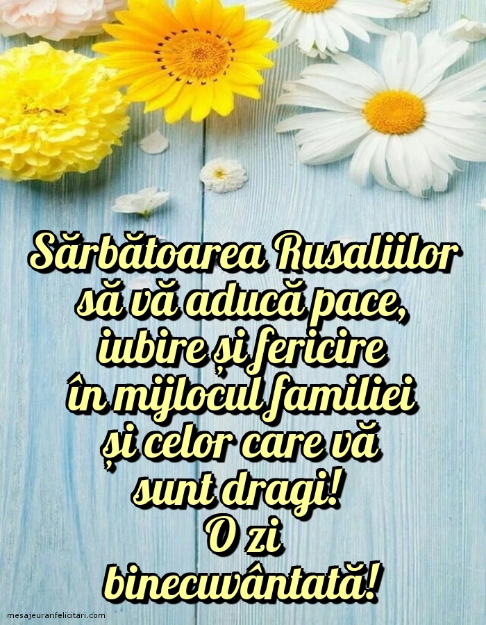 O zi binecuvântată!