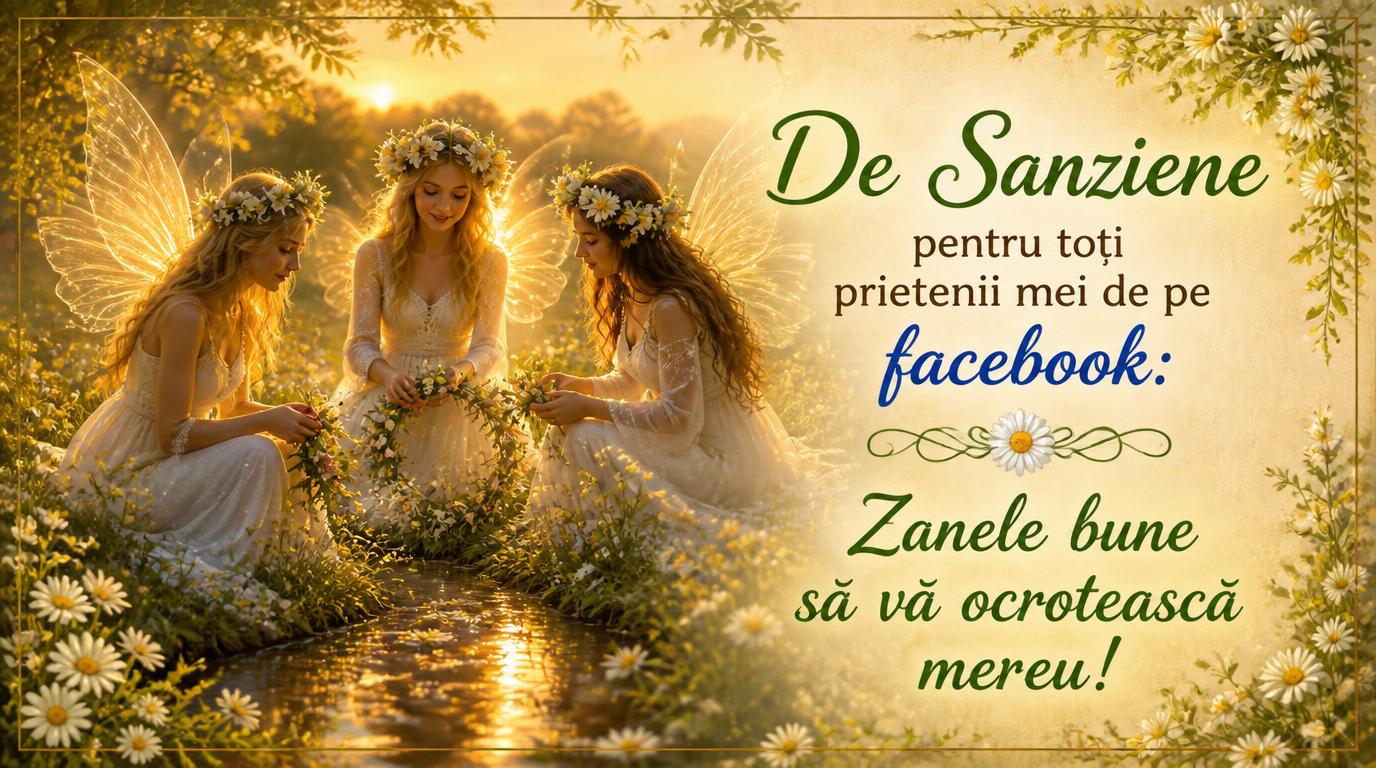 Sanziene De Sanziene pentru toti prietenii mei de pe facebook: Zanele bune sa aiba grija de voi!