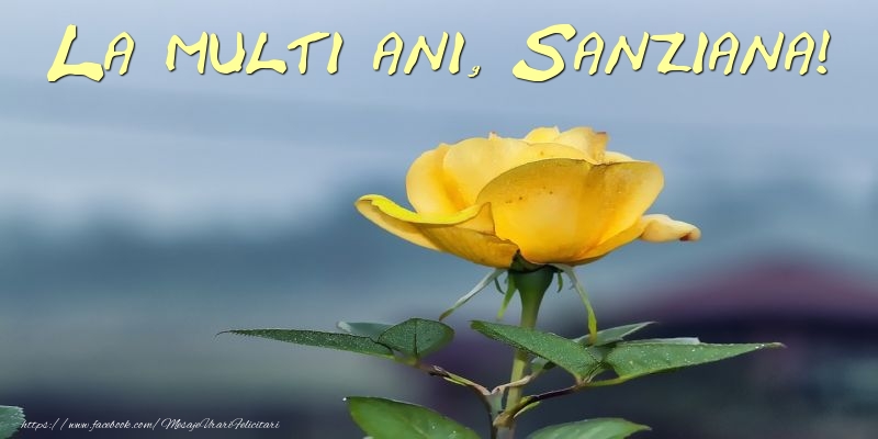 Felicitari de Sanziene - La multi ani, Sanziana!
