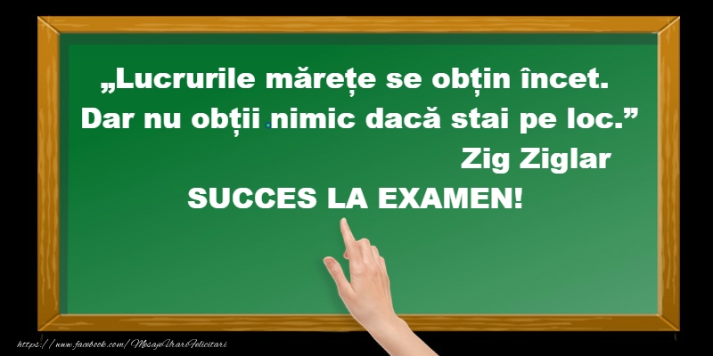 Mult succes!