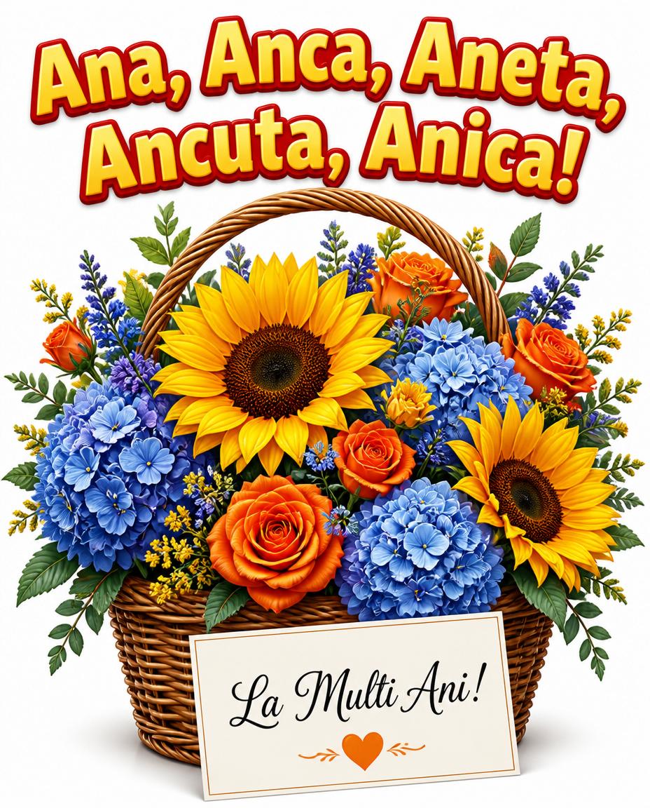 Ana, Anca, Aneta Ancuta, Anica!