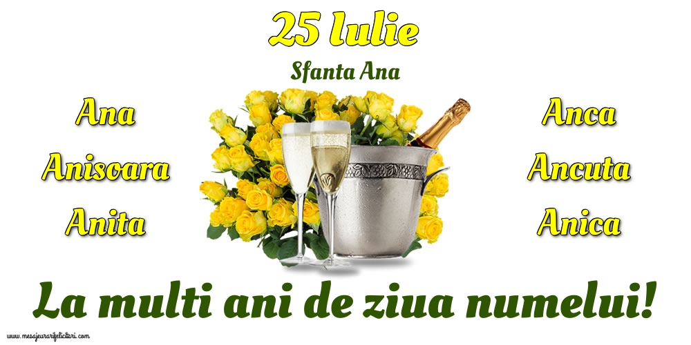25 Iulie - Sfanta Ana