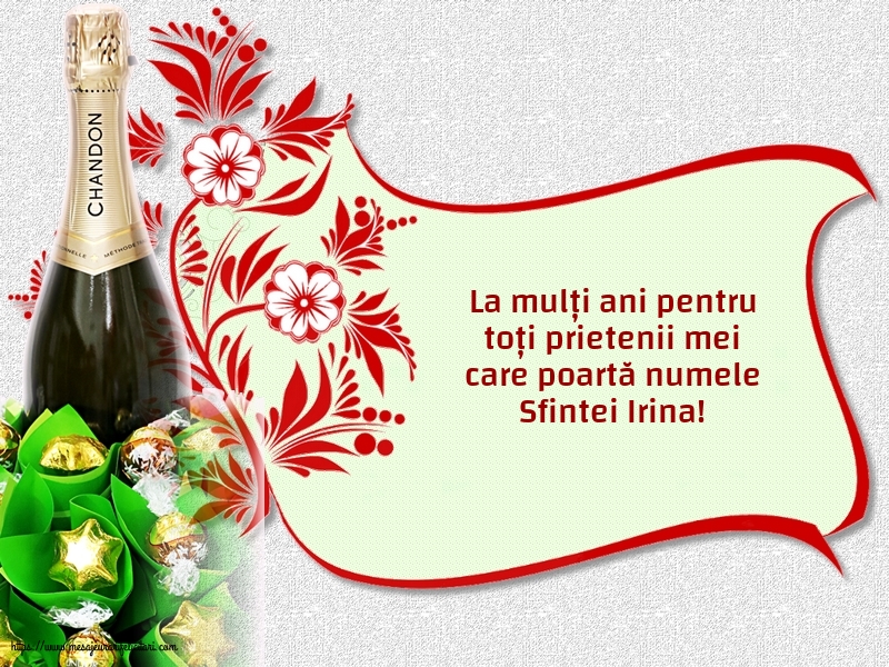 Felicitari de Sfanta Irina - La mulți ani de Sfanta Irina! - mesajeurarifelicitari.com