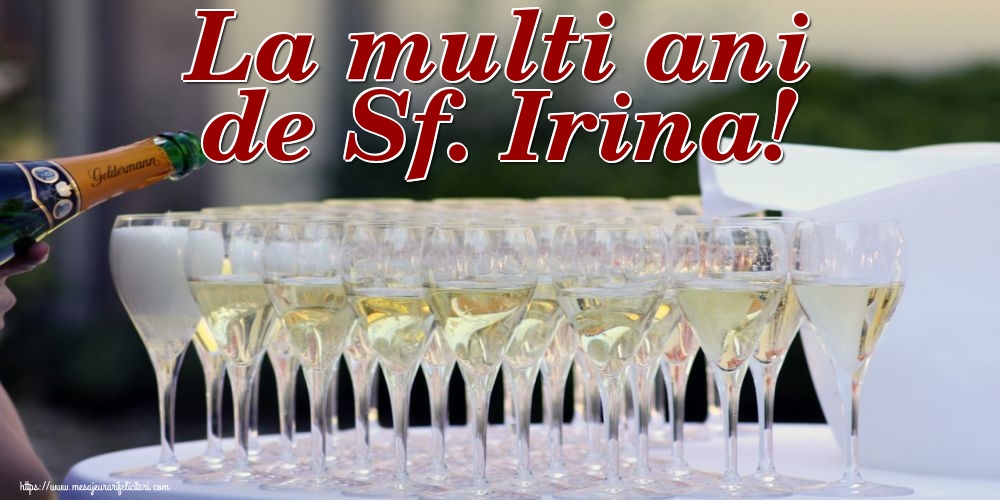 Felicitari de Sfanta Irina - La multi ani de Sf. Irina! - mesajeurarifelicitari.com