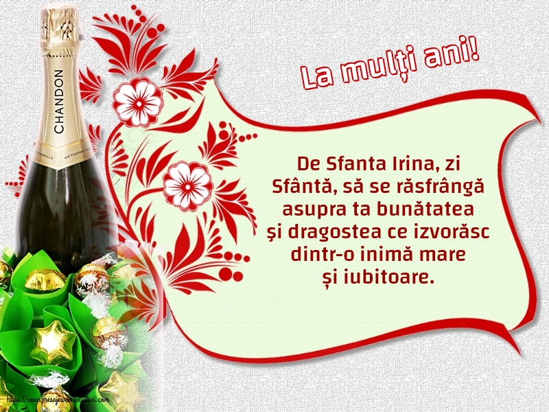 Sfanta Irina La mulți ani!