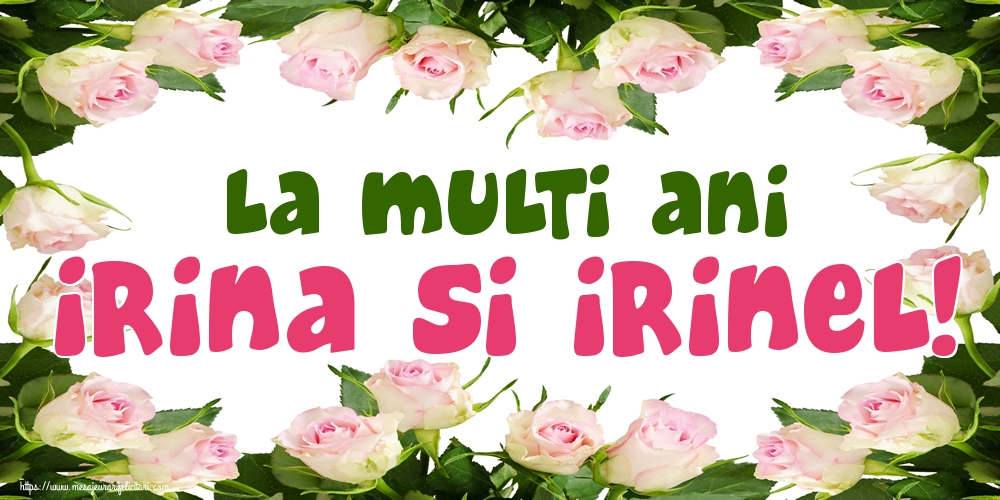 La multi ani Irina si Irinel!