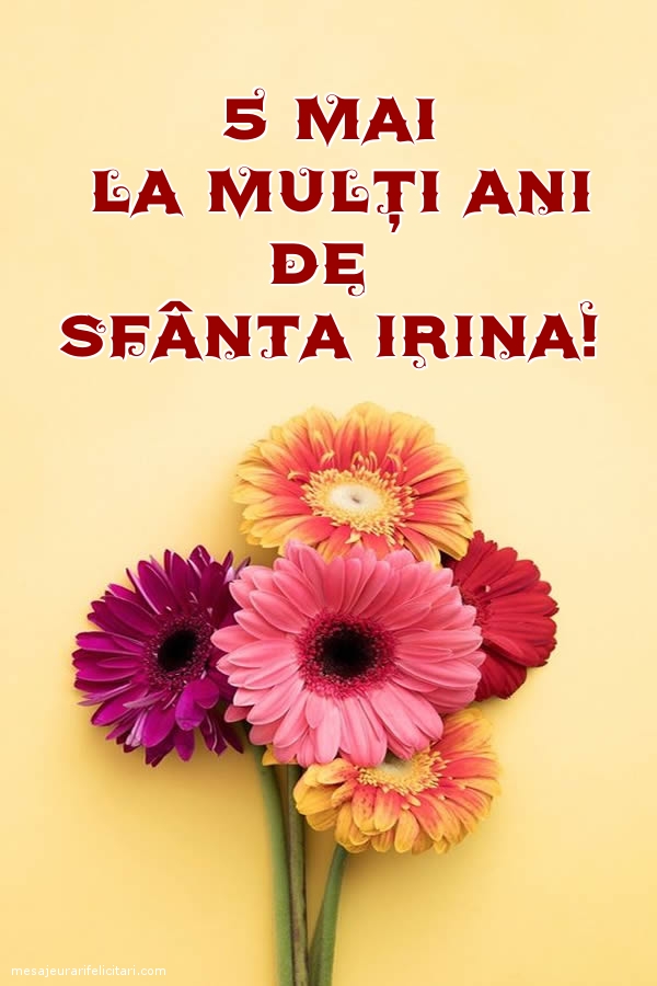 Felicitari de Sfanta Irina - La mulți ani de Sfânta Irina! - mesajeurarifelicitari.com