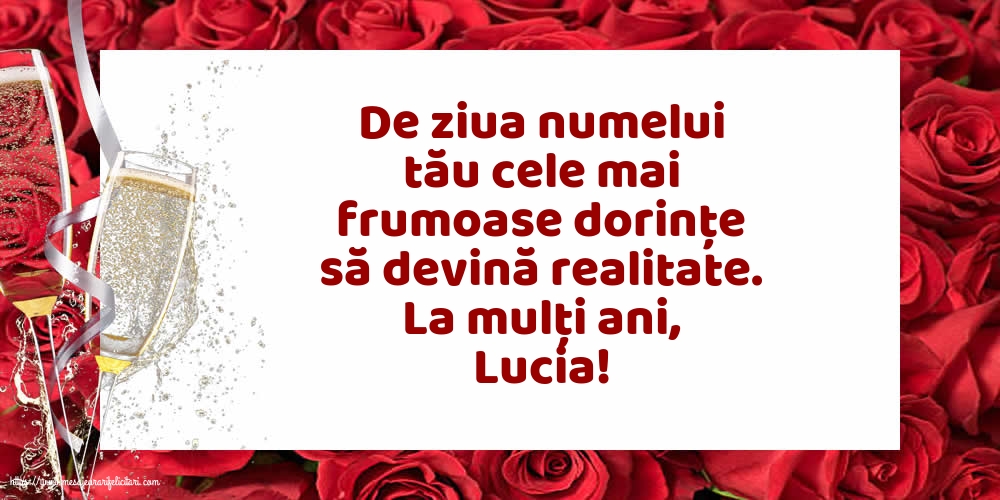 Felicitari de Sfanta Lucia - La mulți ani, Lucia! - mesajeurarifelicitari.com