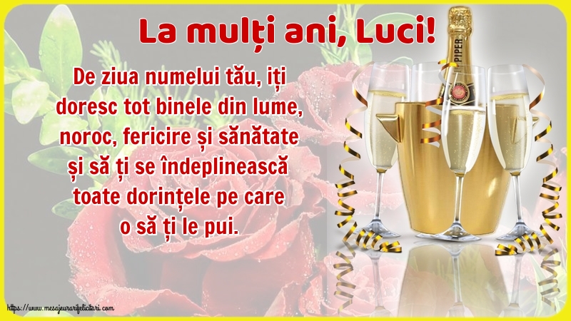 Sfanta Lucia La mulți ani, Luci!