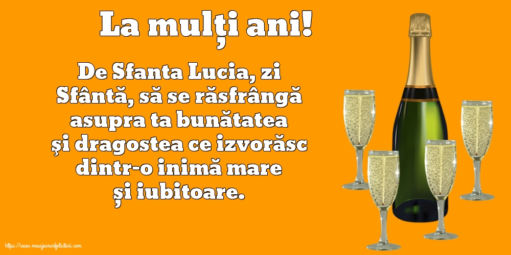 Felicitari de Sfanta Lucia - La mulți ani! - mesajeurarifelicitari.com