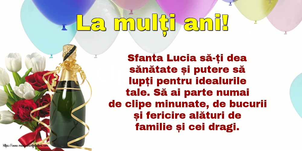 Sfanta Lucia La mulți ani!