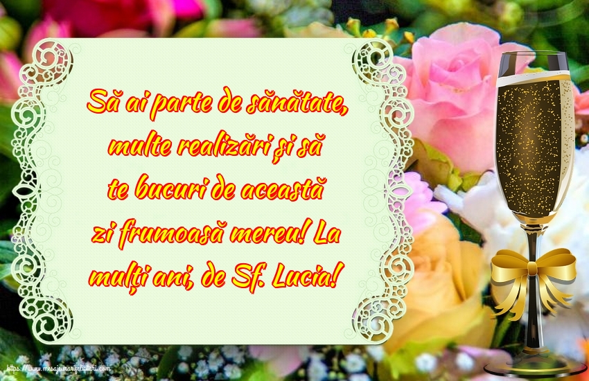 Felicitari de Sfanta Lucia - La mulți ani, de Sf. Lucia! - mesajeurarifelicitari.com