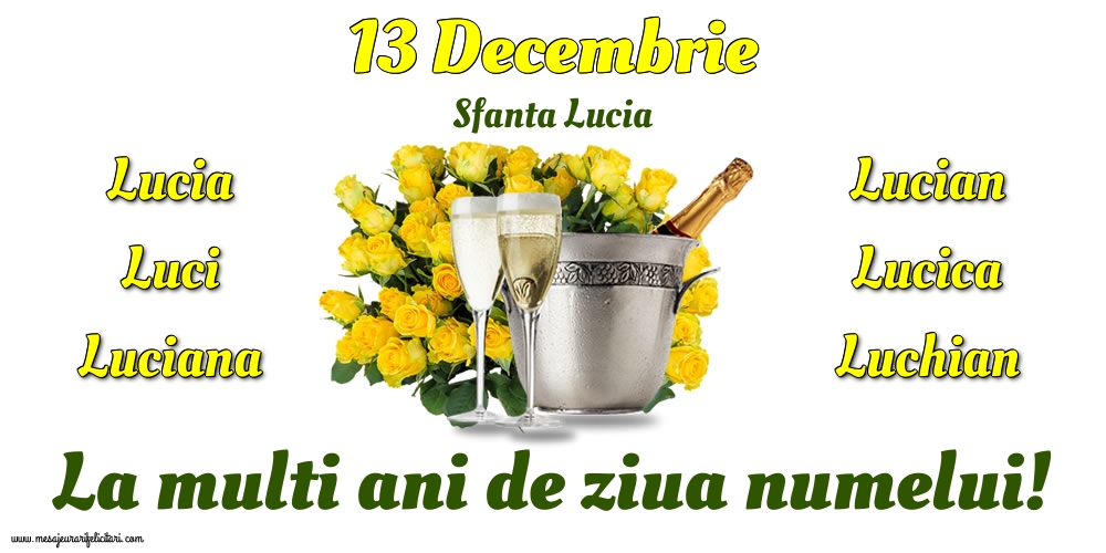 13 Decembrie - Sfanta Lucia