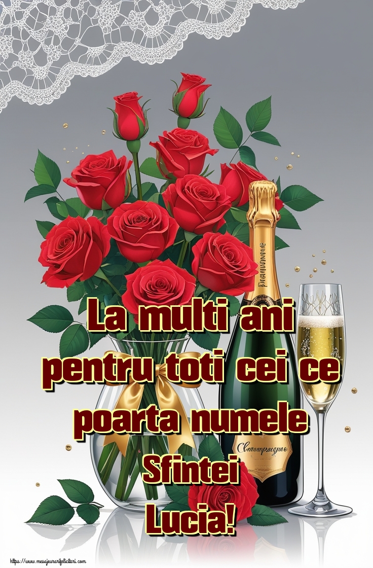 La multi ani pentru toti cei ce poarta numele Sfintei Lucia!