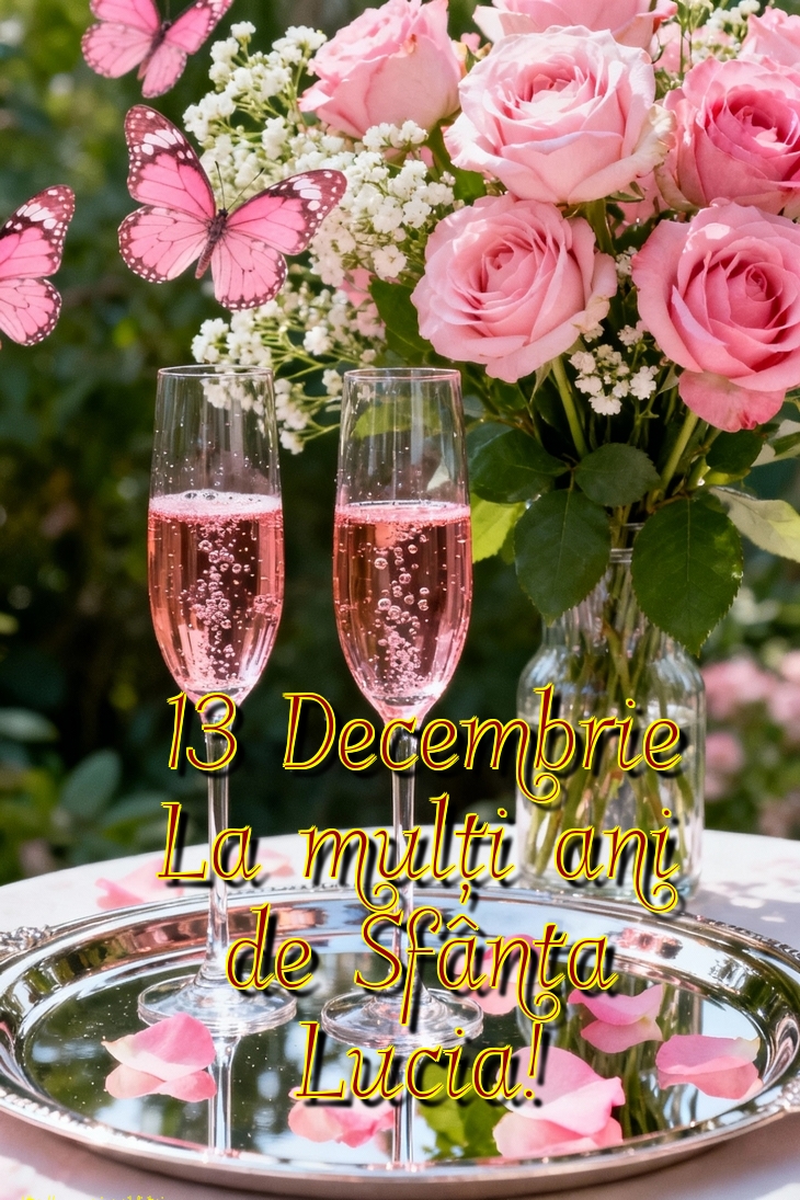 13 Decembrie La mulți ani de Sfânta Lucia!