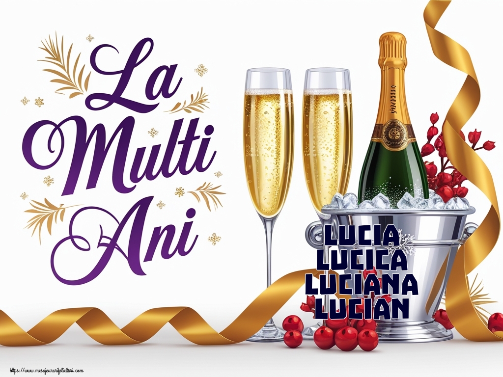 Lucia Lucica Luciana Lucian