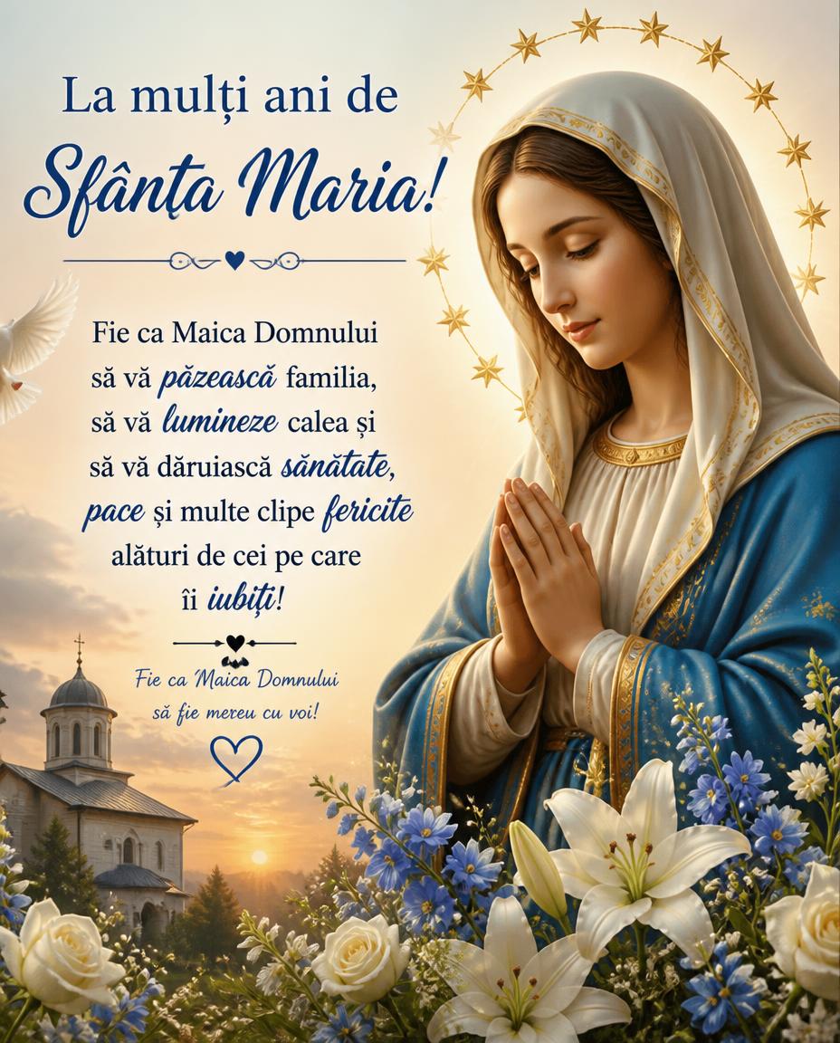 La mulți ani de Sfânta Maria
