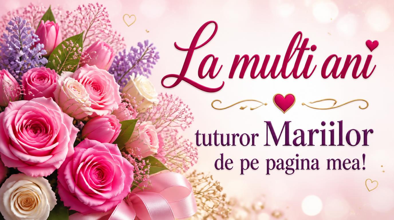 La multi ani tuturor Mariilor de pe pagina mea!