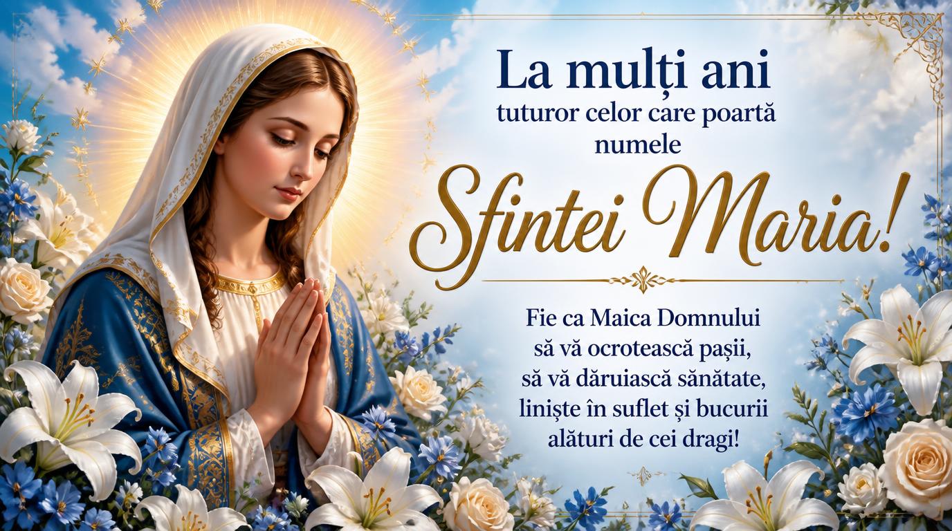 La mulți ani de Sfânta Maria