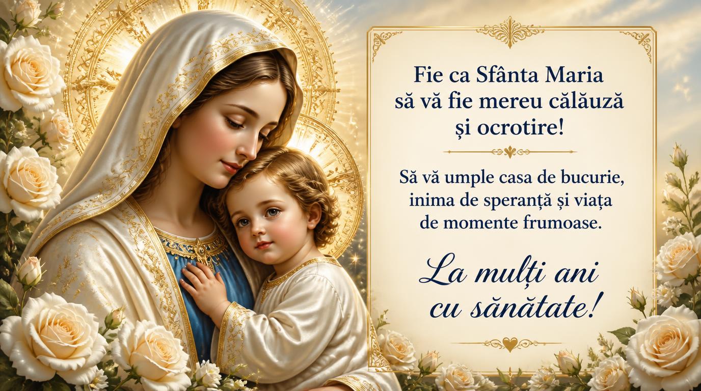 Fie ca Sfânta Maria să vă fie mereu călăuză și ocrotire