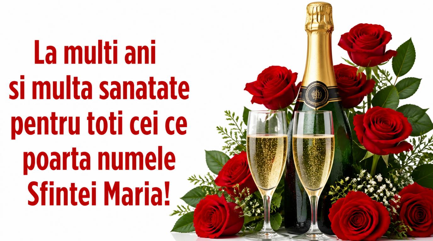 Felicitari de Sfanta Maria - La multi ani si multa sanatate pentru toti cei ce poarta numele Sfintei Maria! - mesajeurarifelicitari.com