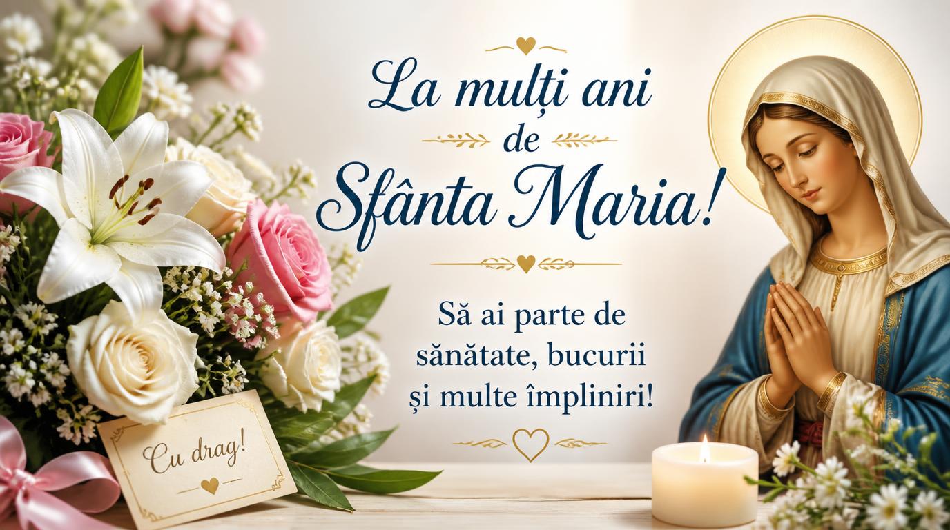 Felicitari de Sfanta Maria - La mulți ani de Sfânta Maria! - mesajeurarifelicitari.com