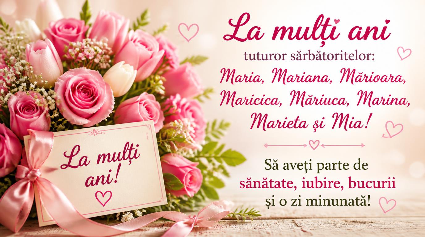 La mulți ani tuturor sărbătoritelor