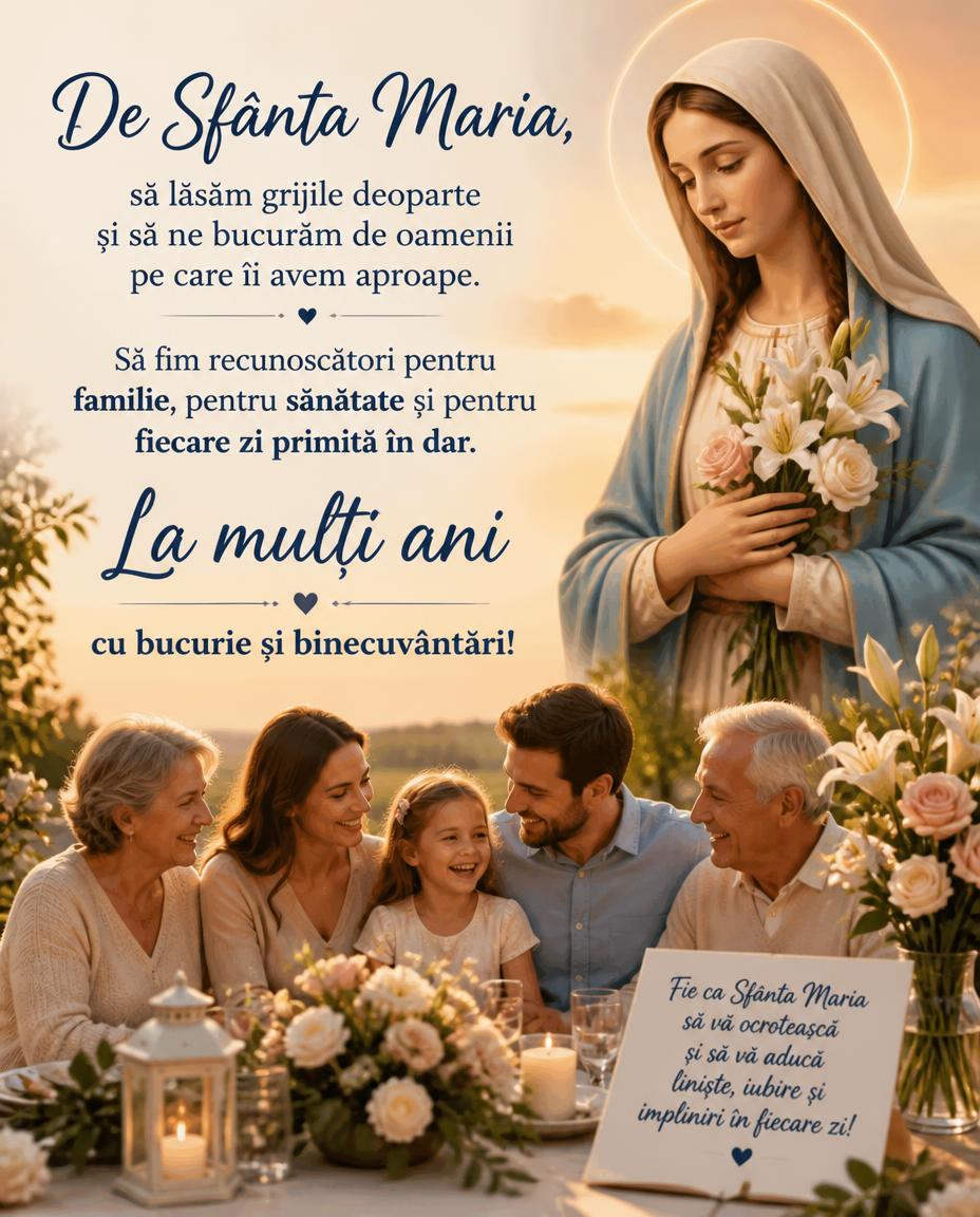 La mulți ani cu bucurie și binecuvântări