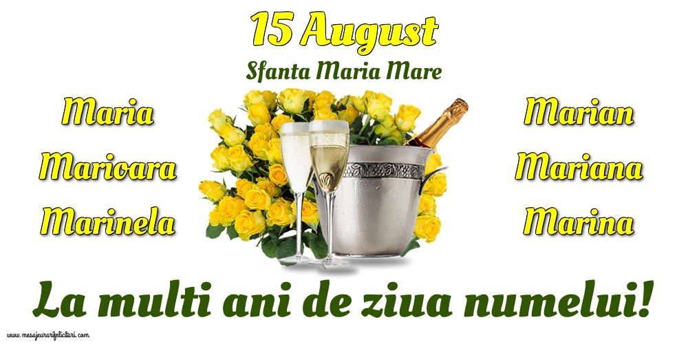 15 August - Sfanta Maria Mare