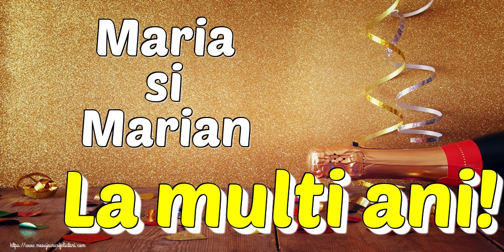 Felicitari de Sfanta Maria - Maria si Marian La multi ani! - mesajeurarifelicitari.com