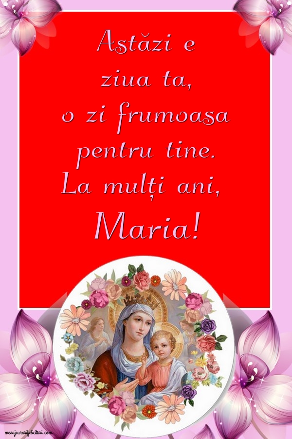 Felicitari de Sfanta Maria