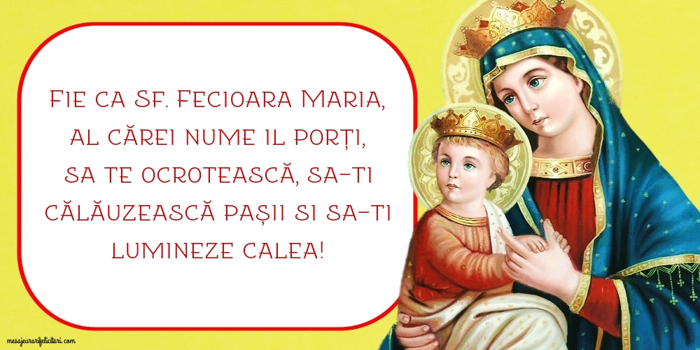 Felicitari de Sfanta Maria