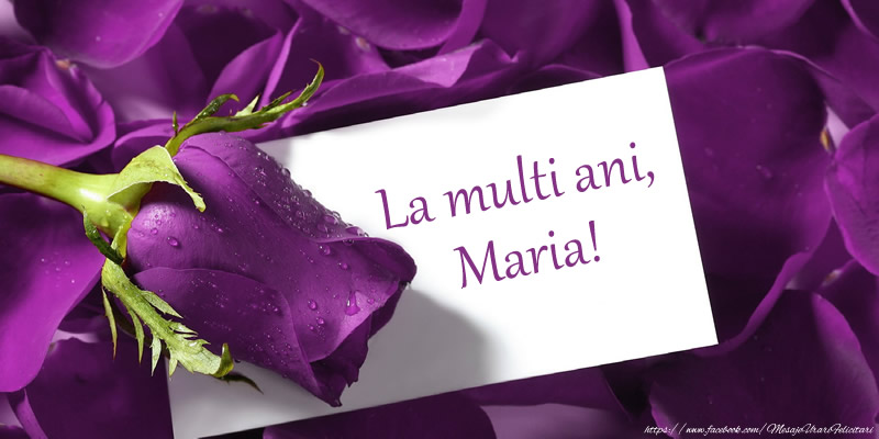 La multi ani, Maria!