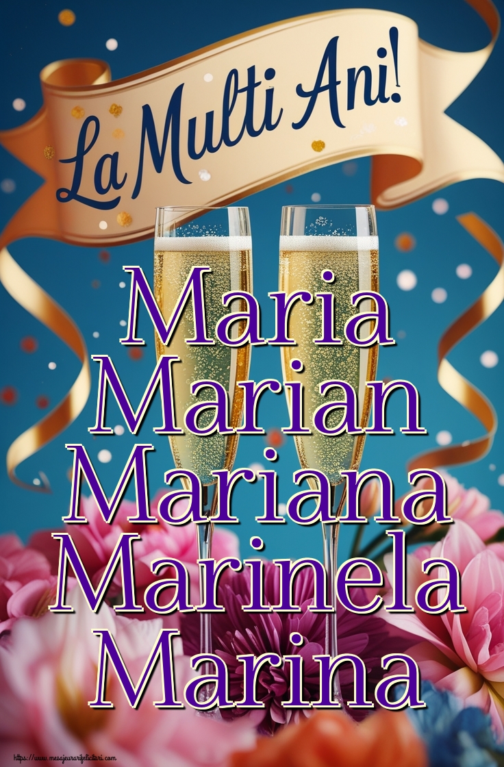 Maria Marian Mariana Marinela Marina