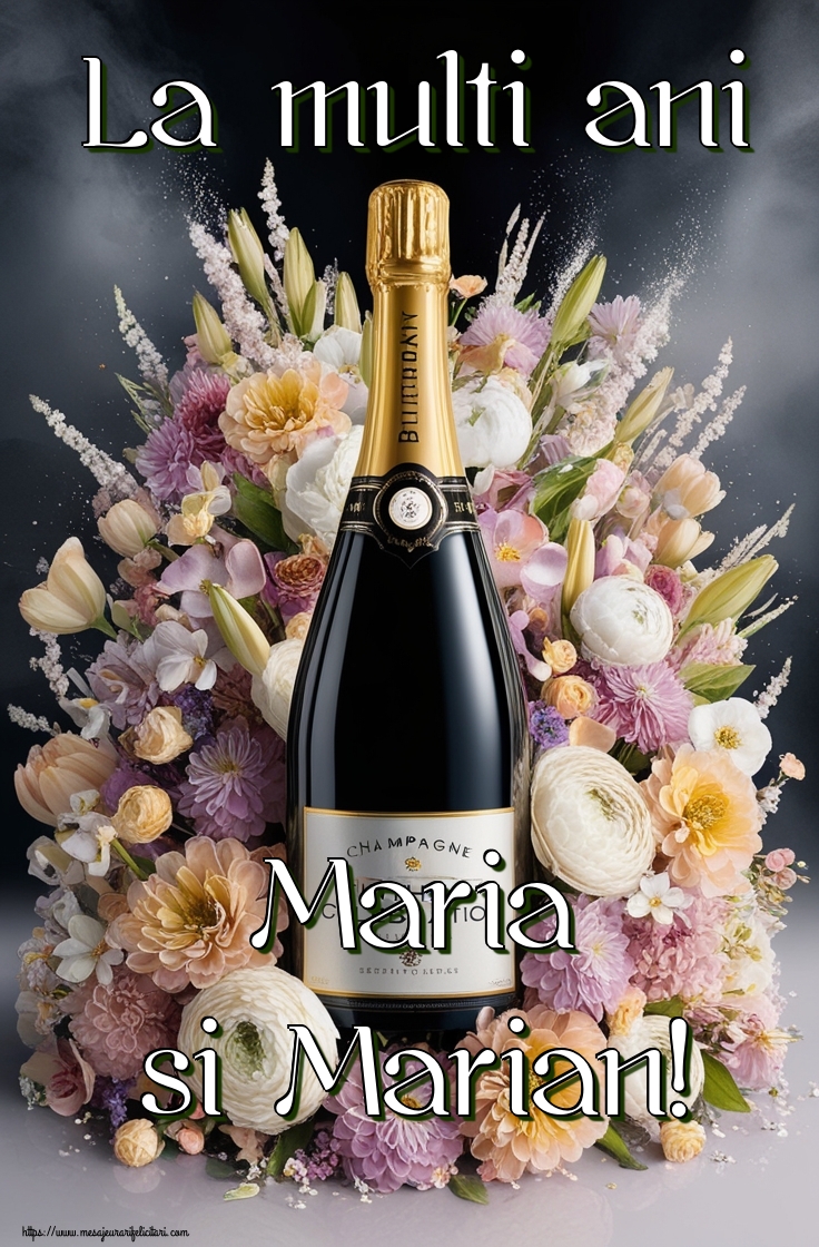 La multi ani Maria si Marian!