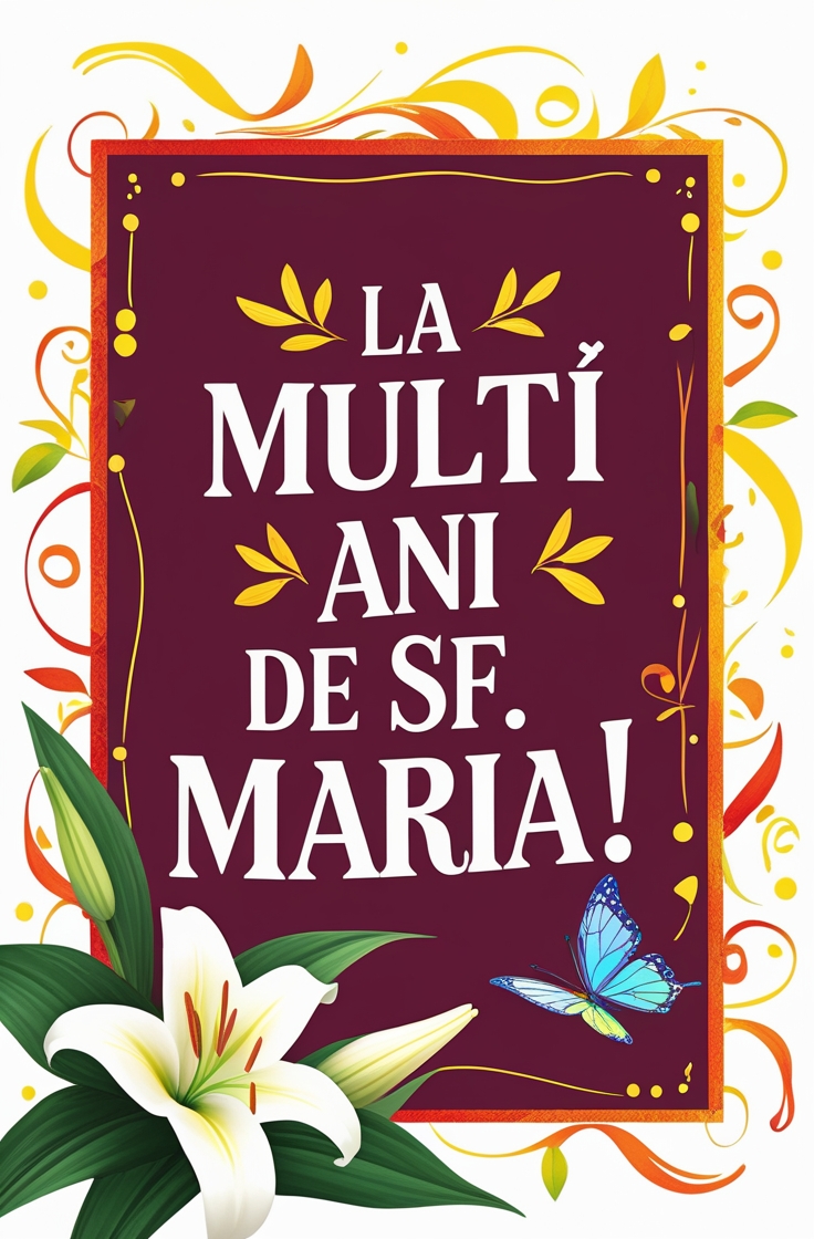 La multi ani de Sfanta Maria
